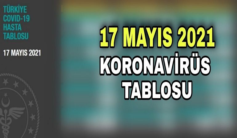 17 Mayıs koronavirüs tablosu açıklandı!