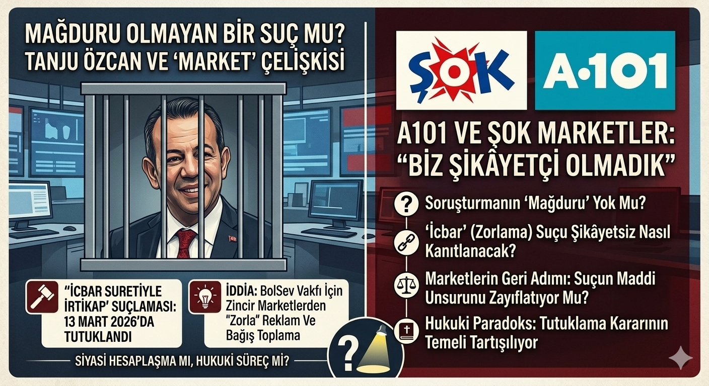 (ANALİZ) Mağdurun Olmadığı Bir Suç Mu? Tanju Özcan Dosyasında "Market" Çelişkisi
