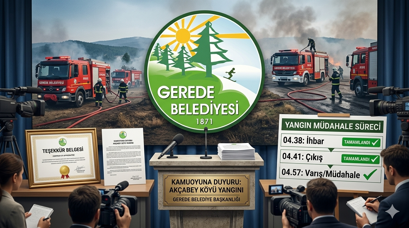 Gerede Belediyesi’nden Yangın Müdahalesi İddialarına Yanıt: “Veriler Ortada, İddialar Asılsız”