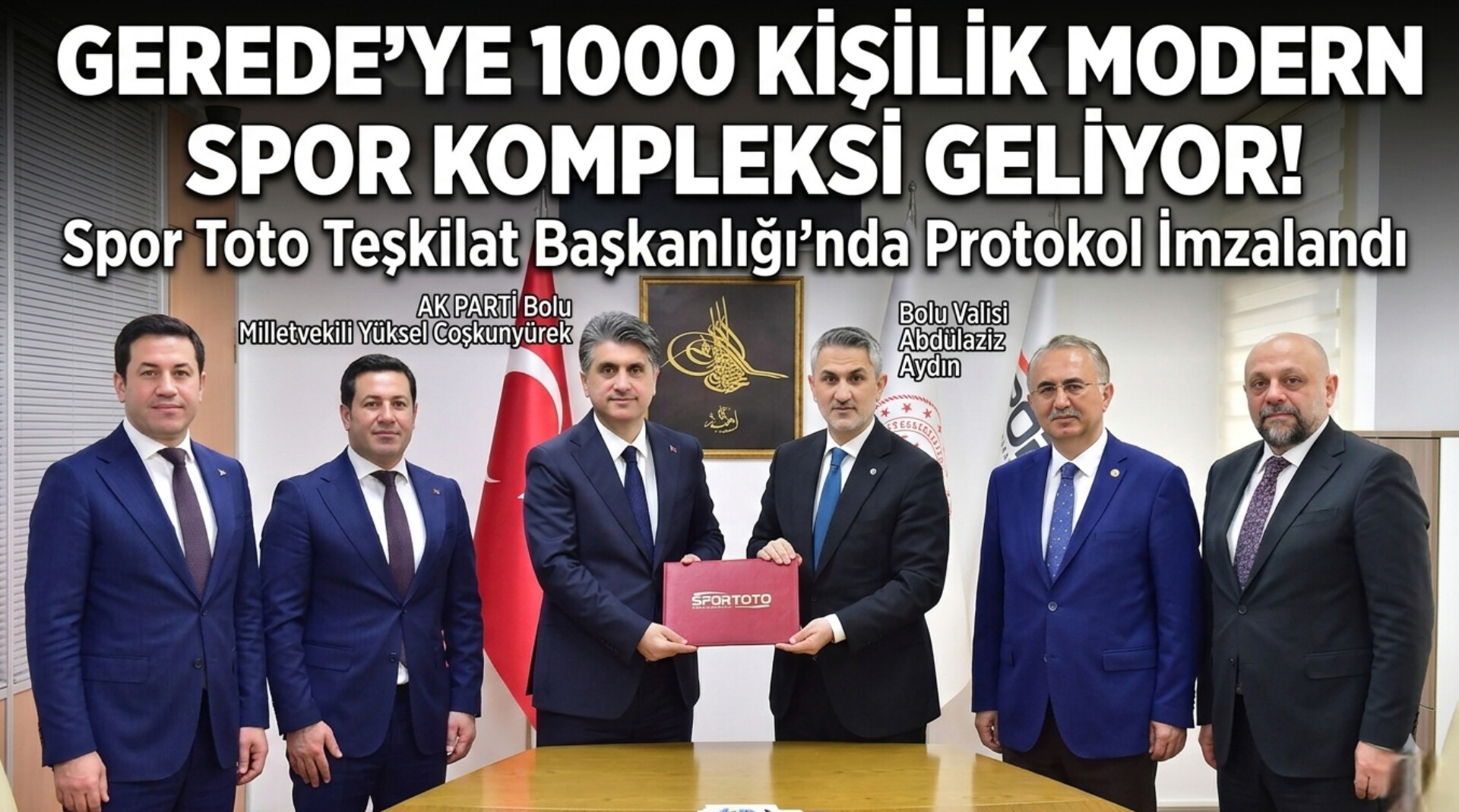 Gerede’ye 1000 Kişilik Modern Spor Kompleksi Geliyor!