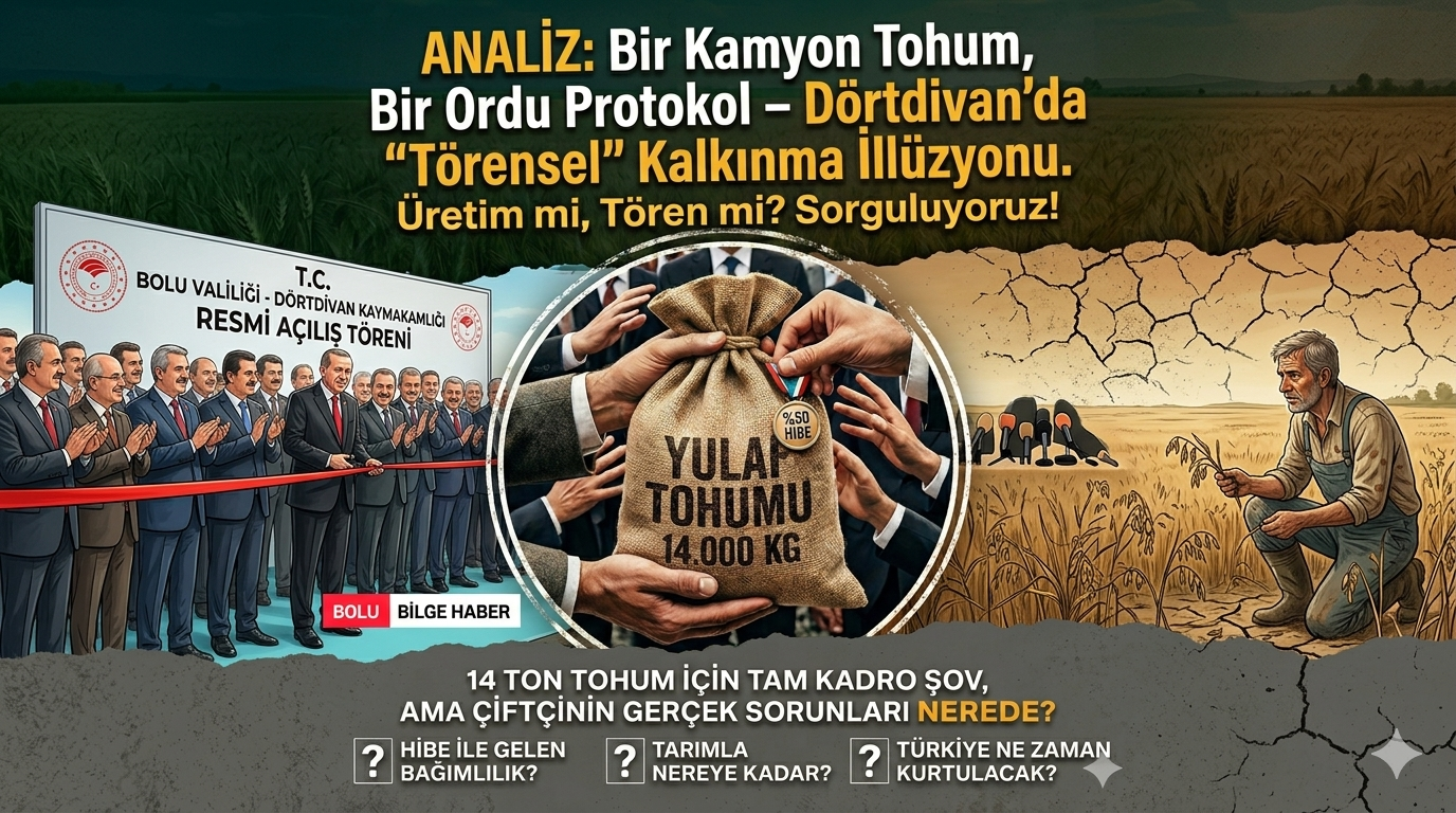 ANALİZ: Bir Kamyon Tohum, Bir Ordu Protokol – Dörtdivan’da “Törensel” Kalkınma İllüzyonu