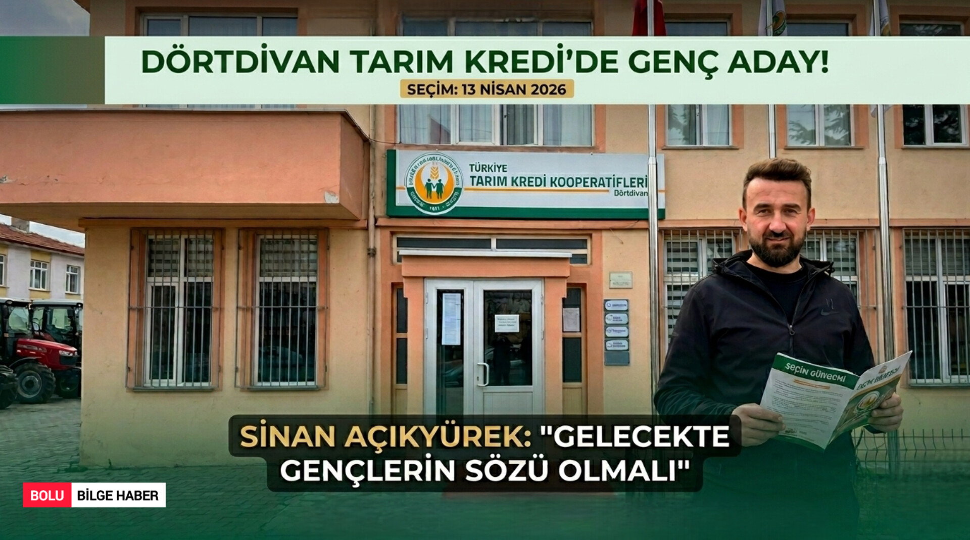 Dörtdivan Tarım Kredi Kooperatifi’nde Gençlik Rüzgarı: Sinan Açıkyürek Adaylığını Açıkladı