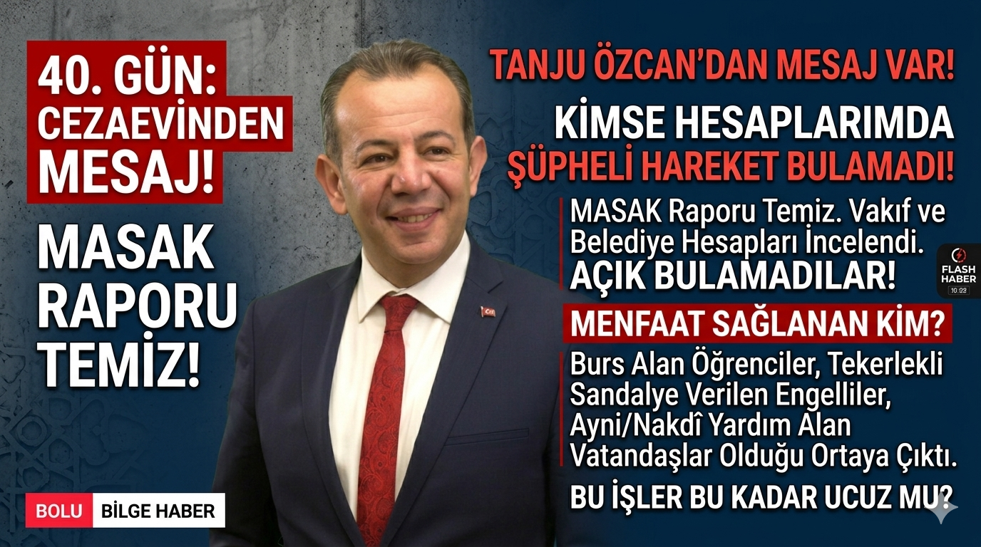 Tanju Özcan Cezaevinden Seslendi: “Menfaat Sağlananlar Sadece İhtiyaç Sahipleridir”