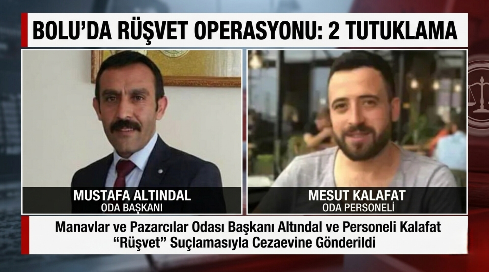 Bolu’da Rüşvet Operasyonu: Oda Başkanı ve Personeli Tutuklandı