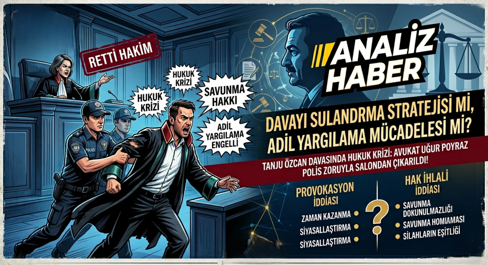 ANALİZ HABER | Savunma Dokunulmazlığı mı, Duruşma Disiplini mi? Tanju Özcan Davasında Kırılma Noktası