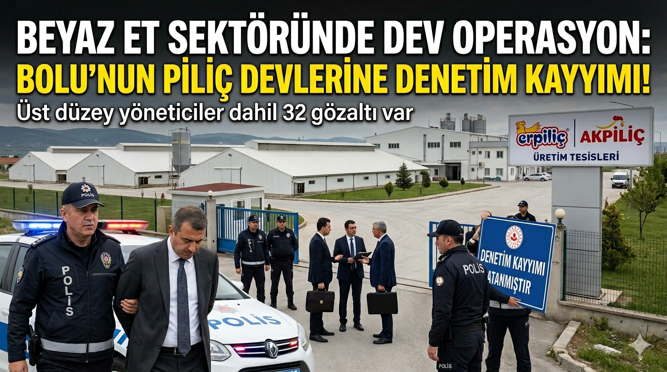 BEYAZ ET SEKTÖRÜNDE DEV OPERASYON: BOLU’NUN PİLİÇ DEVLERİNE DENETİM KAYYIMI!