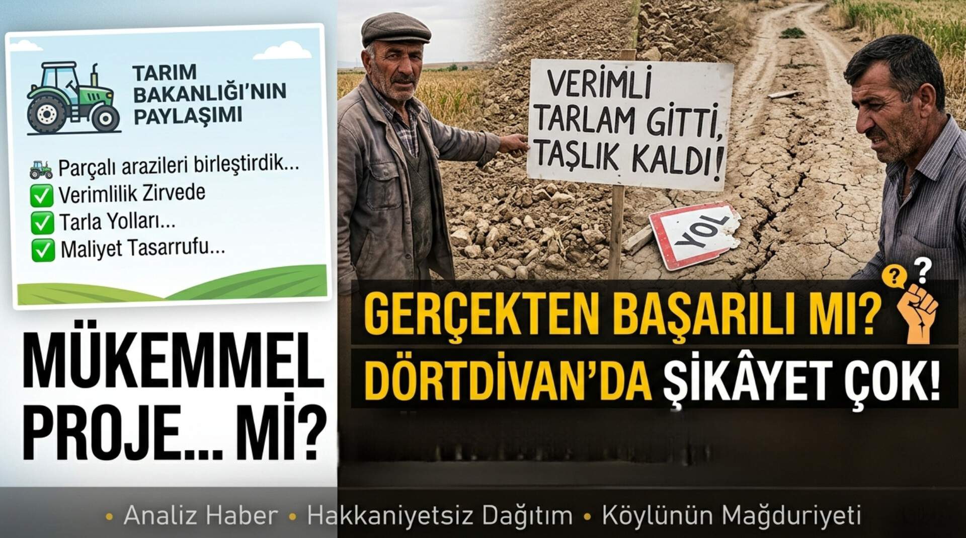 BAKANLIĞIN 'ZİRVE' DEDİĞİ TOPLULAŞTIRMA, DÖRTDİVAN'DA MAĞDURİYET YARATTI: KAĞIT ÜZERİNDE REFORM, SAHADA KÖRDÜĞÜM!
