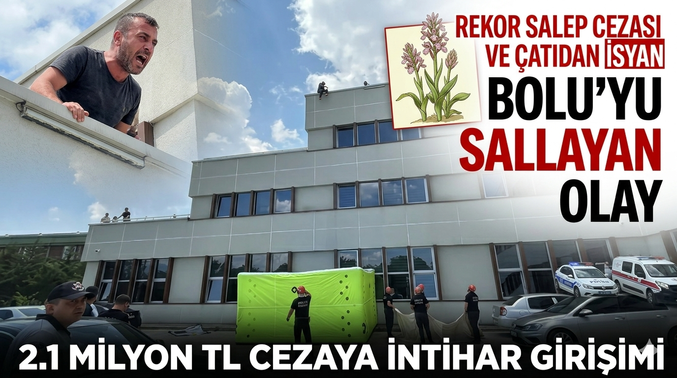 BOLU’DA REKOR SALEP CEZASI ORMAN BÖLGE MÜDÜRLÜĞÜ’NÜ KARIŞTIRDI: ÇATIYA ÇIKIP İSYAN ETTİ!