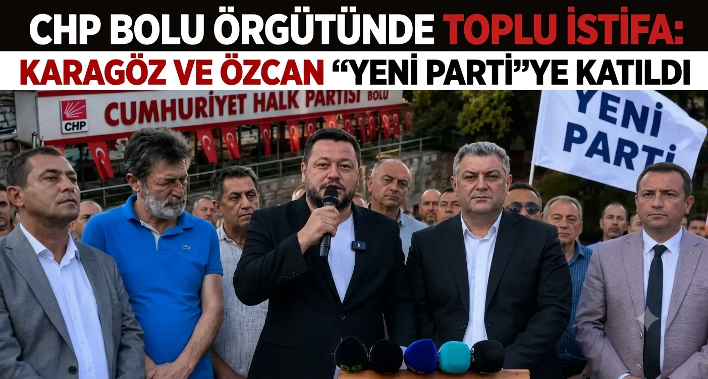 CHP Bolu Örgütünde Toplu İstifa: Karagöz ve Özcan “Yeni Parti”ye Katıldı