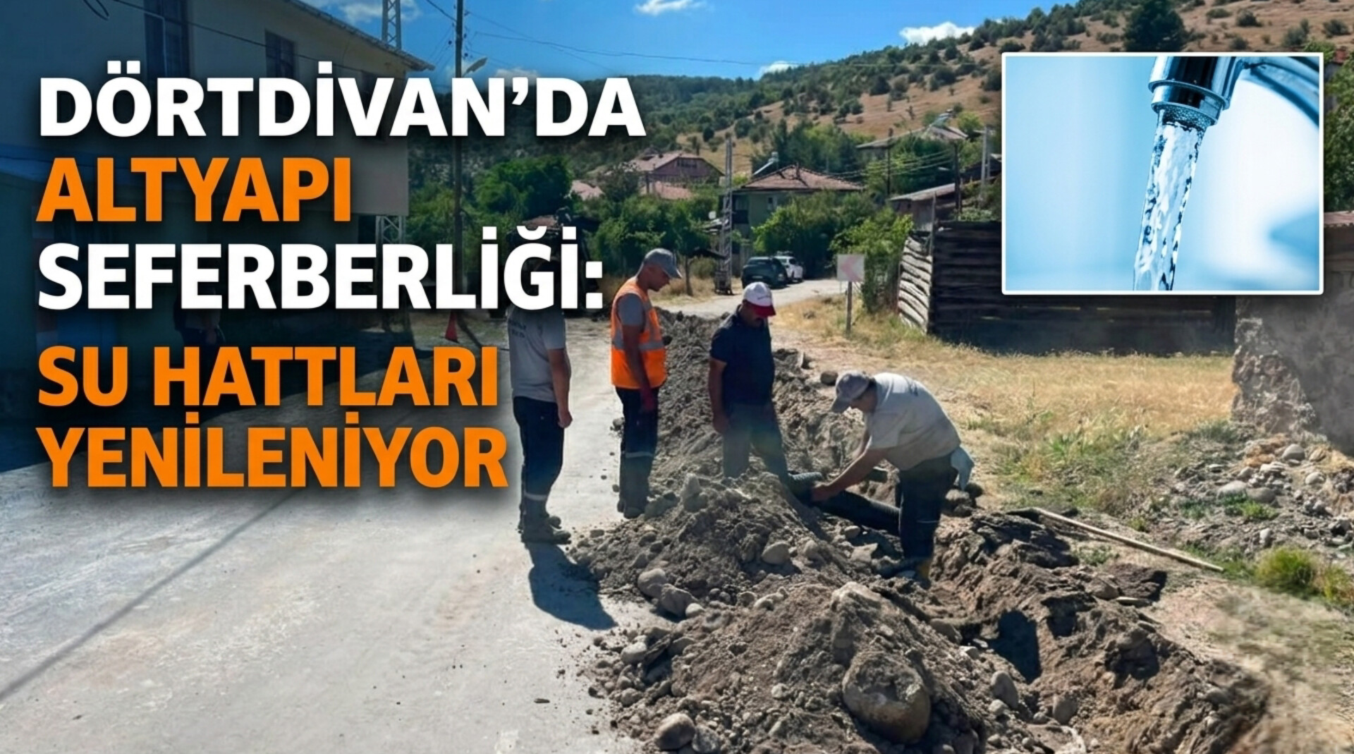 DÖRTDİVAN’DA ALTYAPI HAMLESİ: İSALE HATTLARI YENİLENİYOR
