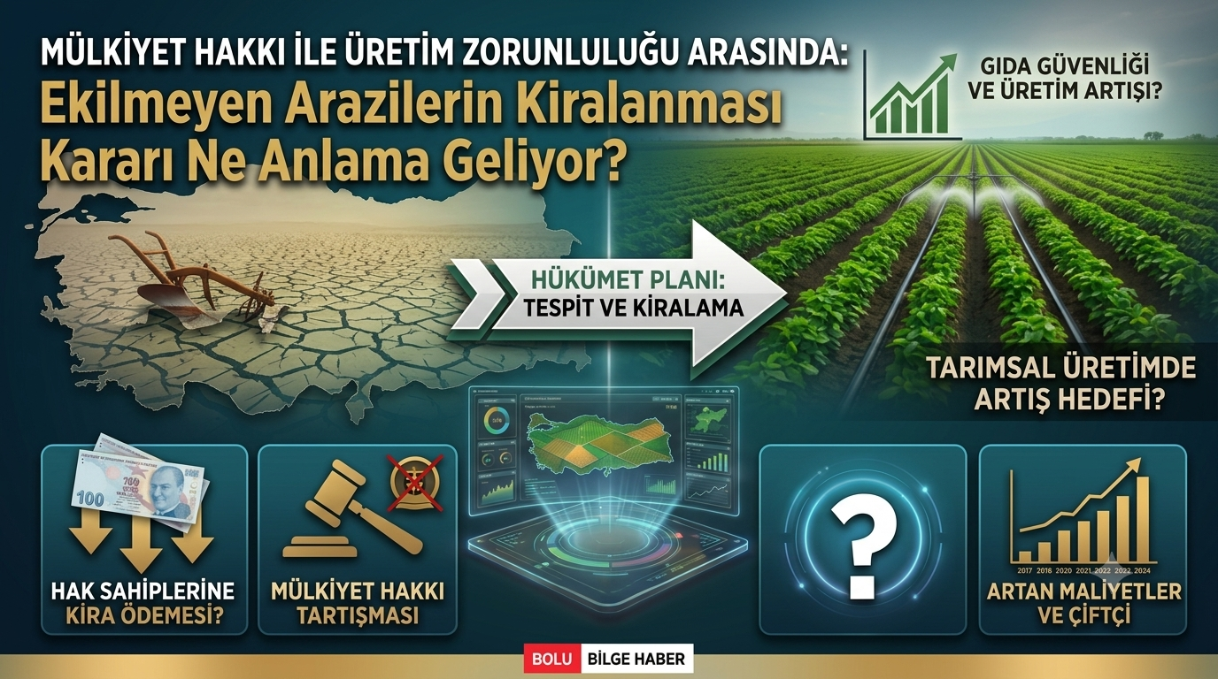 Mülkiyet Hakkı ile Üretim Zorunluluğu Arasında: Ekilmeyen Arazilerin Kiralanması Kararı Ne Anlama Geliyor?