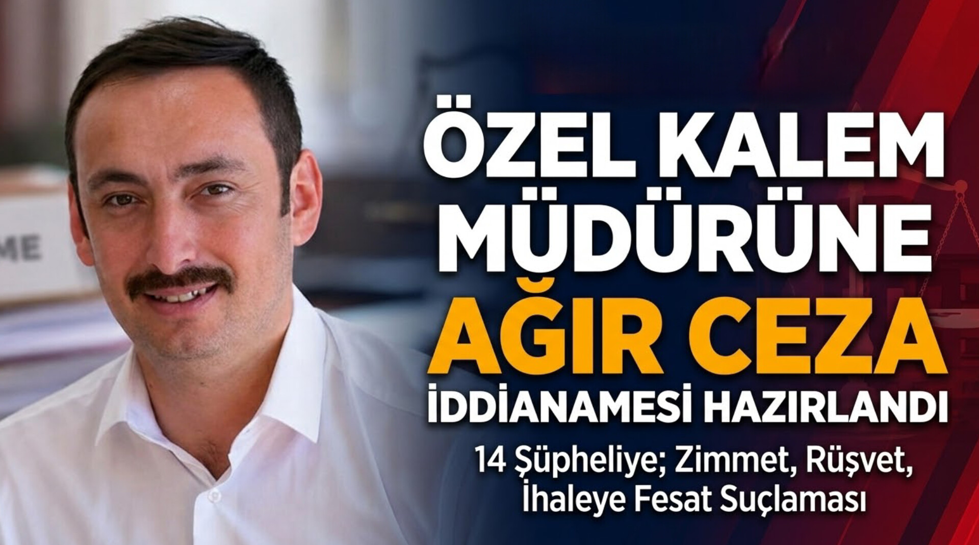 Bolu Belediyesi Özel Kalem Müdürü Özgür Nihat Yıldız Hakkında İddianame Hazırlandı: 14 Şüpheliye Dört Ayrı Suçlama