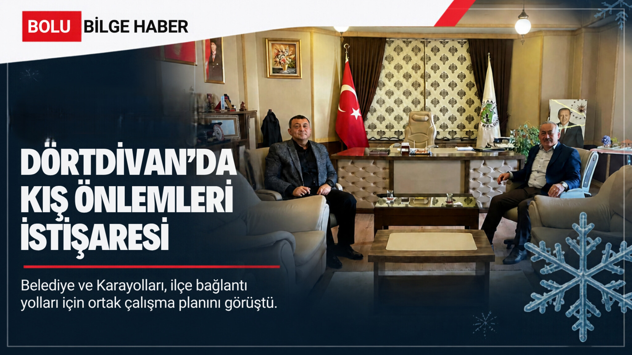 DÖRTDİVAN BELEDİYESİ'NDEN KARAYOLLARI İLE KIŞ ÖNLEMİ İSTİŞARESİ