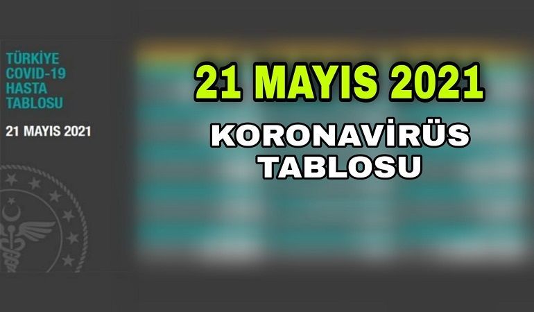 21 Mayıs koronavirüs tablosu açıklandı!