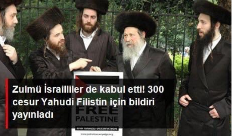 300 İsrailli Yahudi dünyaya seslendi: Tel Aviv'i durdurun, Filistin'i savunun