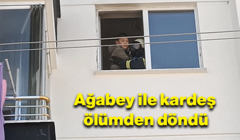 Ağabey ile kardeş ölümden döndü