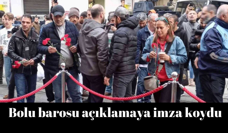 Bolu barosu açıklamaya imza koydu