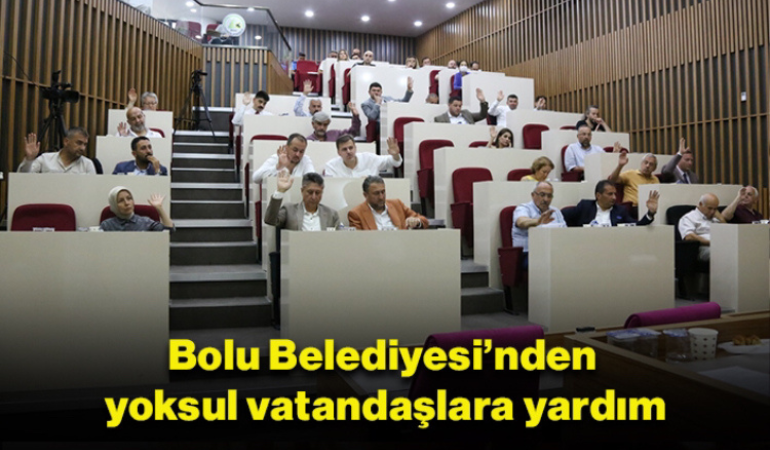 Bolu Belediyesi’nden yoksul vatandaşlara yardım