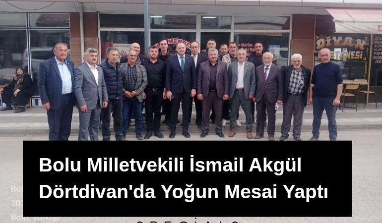 Bolu Milletvekili İsmail Akgül Dörtdivan'da Yoğun Mesai Yaptı