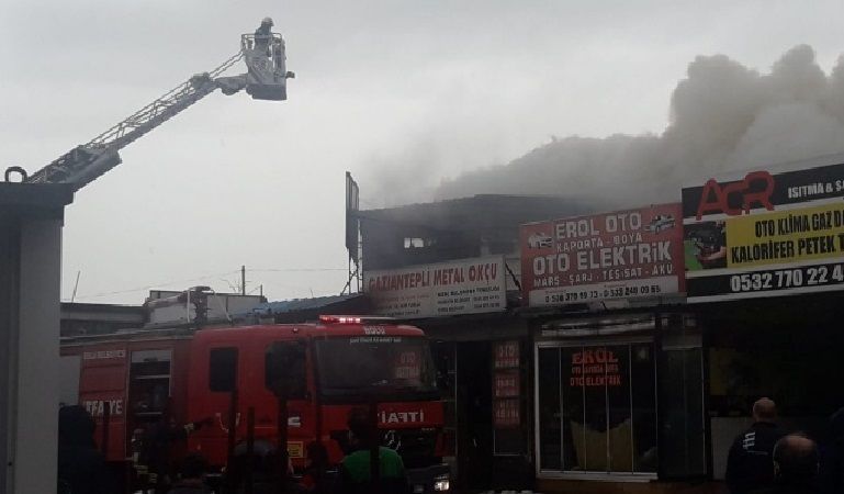 Bolu Sanayi Sitesi'nde yangın