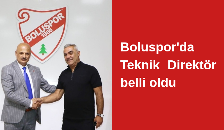Boluspor'da Teknik Direktör belli oldu