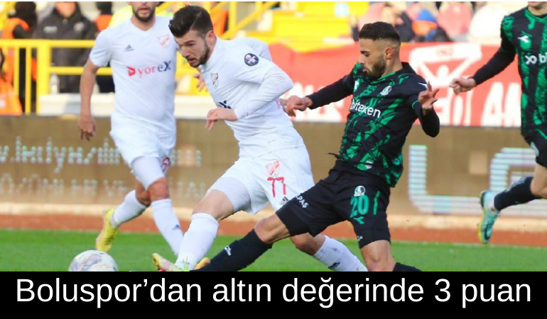 Boluspor’dan altın değerinde 3 puan