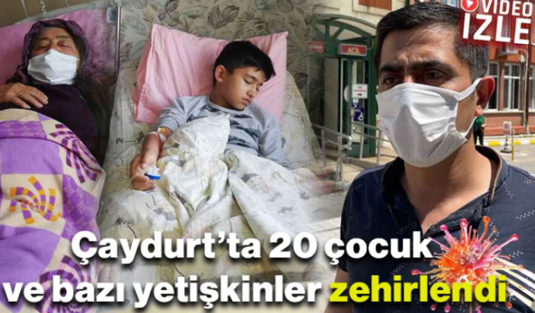 Çaydurt’ta 20 çocuk ve bazı yetişkinler zehirlendi