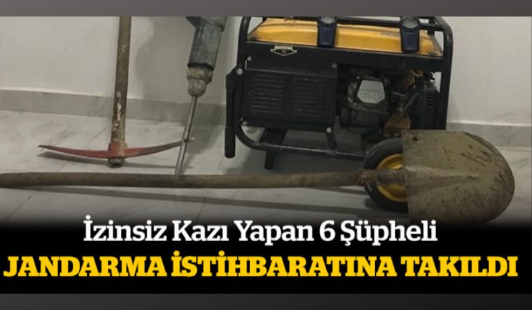 Dörtdivan’da kaçak kazı yapan 6 kişi yakalandı