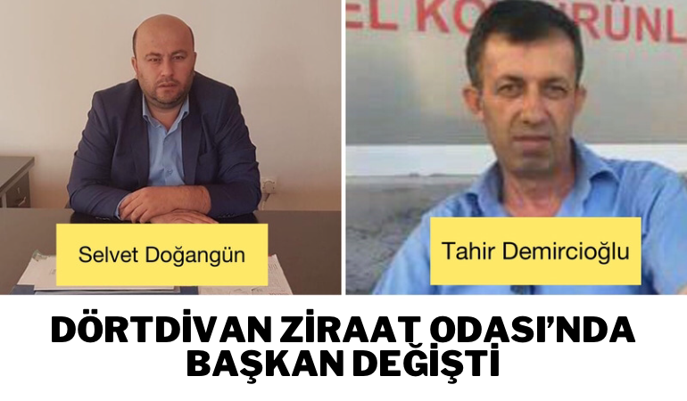 Dörtdivan Ziraat Odası'nda başkan değişti