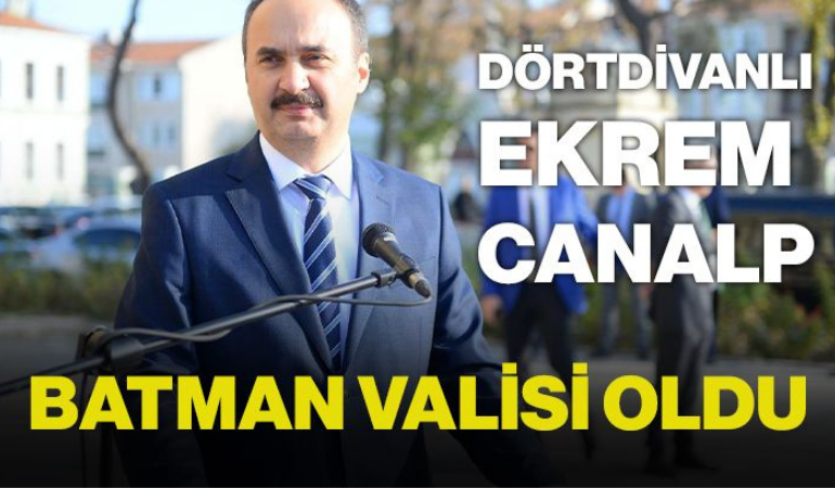 Dörtdivanlı Ekrem Canalp Batman Valisi oldu