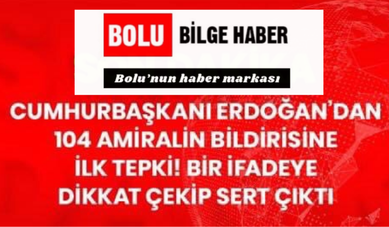 Emekli amirallerin bildirisi! Cumhurbaşkanı Erdoğan açıklama yaptı