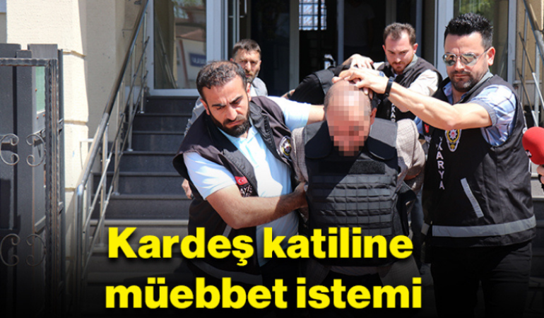 Kardeş katiline müebbet istemi