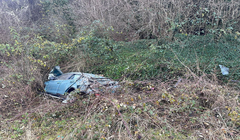 Mengen'de trafik kazası: 2 yaralı