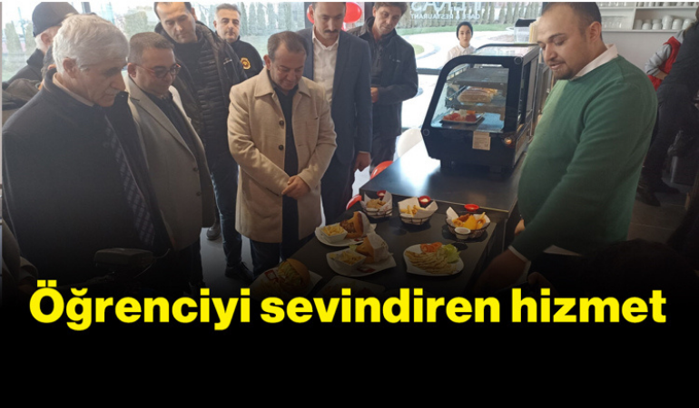 Öğrenciyi sevindiren hizmet