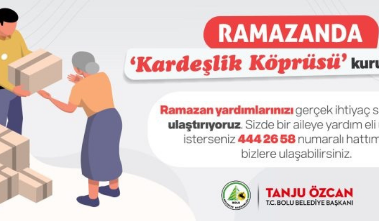 Ramazan yardımları Bolu Belediyesi ile ihtiyaç sahiplerine ulaşacak