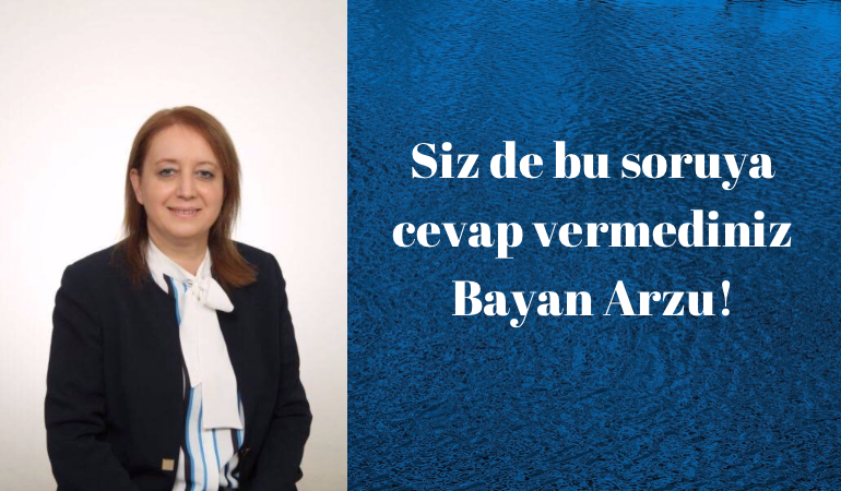 Siz de bu soruya cevap vermediniz Bayan Arzu!