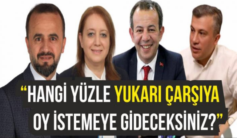 Tanju Özcan; “Hangi yüzle yukarı çarşıya oy istemeye gideceksiniz?”