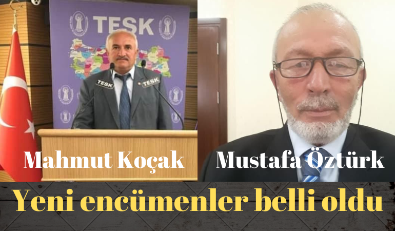 Yeni encümenler belli oldu